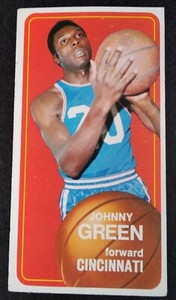 Cincinnati Royals NBA Sports Card Johnny Green 1970 Topps 81