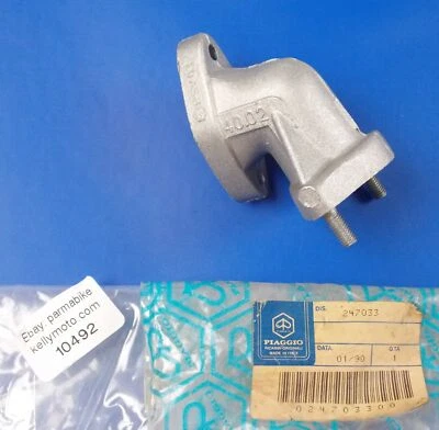 NOS OEM PIAGGIO VESPA 50/90/100/125-PRIMAVERA Collettore Di Scarico 247033 - Immagine 1 di 4