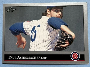 Leaf Paul Assenmacher #117 Chicago Cubs 1992 excelente casi nuevo - Imagen 1 de 2
