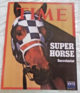 ORIGINAL 2003 TIME MAGAZINE COVER POSTER "SECRETARIAT" SUPER HORSE JUNE 13, 1973 - Picture 1 of 6