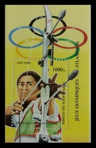 122. Guinea República 1995 Sello M/S SPORTS, Atlanta Olimpiadas, Tiro. MNH - Imagen 1 de 1