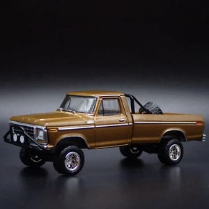 1979 79 FORD F250 RANGER PICKUP TRUCK GOLD 1/64 SCALE DIORAMA DIECAST MODEL CAR - Picture 1 of 7