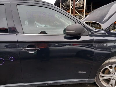MITSUBISHI OUTLANDER MK3 2013 FRONT DOOR O/S DRIVER SIDE IN BLACK - Image 1 of 4