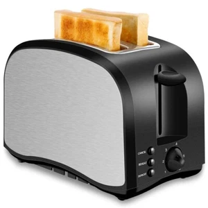 2 Slice Toaster with 6 Baking Modes Removable Crumb Tray 1.5" Toaster Slots - Picture 1 of 6