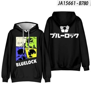 BLUE LOCK Anime Manga Kapuzen Sweatshirt Hoodie Pullover Sweater Coat Polyester - Picture 1 of 2