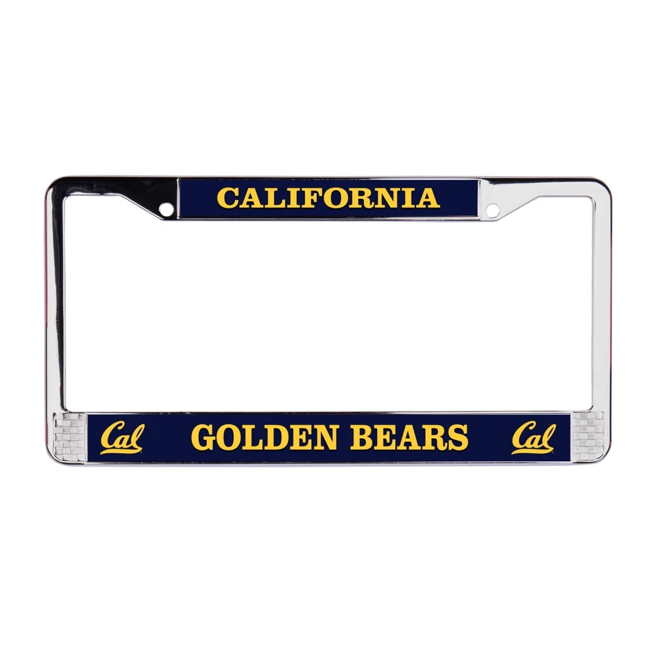 Quadro de placa de licença California Golden Bears NCAA 3D poliuretano cúpula cromada - Imagem 1 de 1