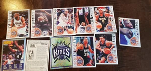 1995-96 PANINI EDICIÓN INTERNACIONAL EQUIPO REYES JUEGO DE 11 PEGATINAS WEBB RICHMOND - Imagen 1 de 1