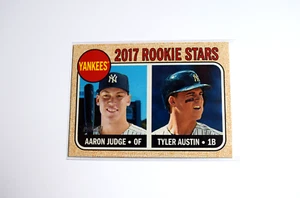 2017 Topps Heritage Rookie Stars #214 AARON JUDGE / TYLER AUSTIN - Bild 1 von 2