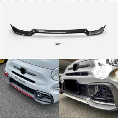 For Fiat 595 Abarth Series 4 Onward TType Carbon Fiber Front Bumper Lip spoilers Foto 1 de 4