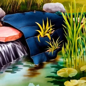 Velda Pflanzen Ufermatte-Bewuchsmatte 110x105 cm Pflanztaschen Teichpflanzen - Bild 1 von 2