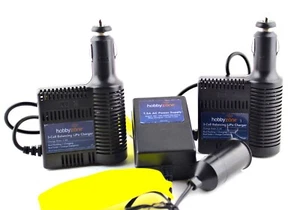 HobbyZone 1.5A Power Supply HBZ1004 & 2x 3-Cell LiPo Balancing Charger HBZ1003 - Picture 1 of 3
