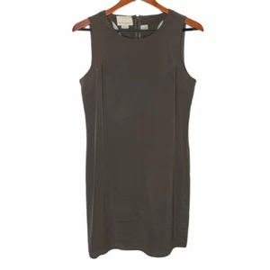 Cynthia Rowley 100%Silk Taupe Shift Dress Sleeveless Women’s Size 6 - Picture 1 of 6
