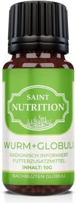 Saint Nutrition Entwurmung Globuli - Wurmkur Katze Wurmkur Hund für Haustiere