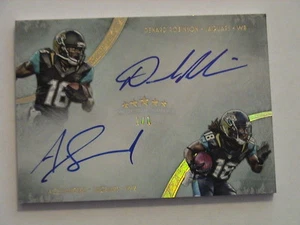 2013 Topps Five Star Denard Robinson Ace Sanders Jacksonville Jaguars Auto 1/1 - Picture 1 of 2