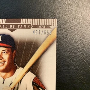 Btt 2007 Topps Triple Threads /559 SEPIA  #38 Eddie Mathews Miwaukee Braves - Picture 1 of 3