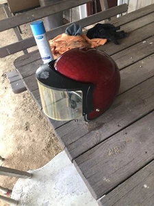 open face dot motorcycle helmet with A Harley Davidson Labeled Face Shield - Picture 1 of 11