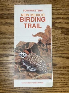 Karte Vogelbeobachtungspfad Südwesten New Mexico Vintage schöne Vogelzeichnungen L1 - Bild 1 von 4