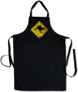 KANGAROOS CROSSING VINTAGE LOGO SIGN KOCHSCHÜRZE GRILLSCHÜRZE Australien - Picture 1 of 1