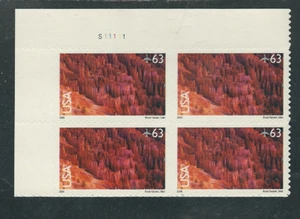 Scott # C-139...63 Cent...Air Mail...Bryce Canyon...Plate Block - Picture 1 of 1