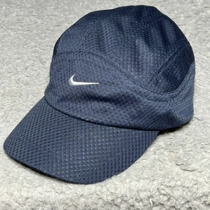 Vintage Nike Tailwind Hat Dark Blue Tennis Running Mesh 7 Panel RARE - Picture 1 of 11