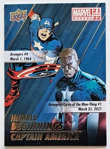 2021-22 Upper Deck Marvel Annual Humble Beginnings Captain America #HB-1 - Bild 1 von 2