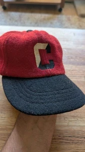 Very Vintage 1970s SUNY New York Cortland Red Dragons Wool Baseball Hat Cap AMM - Imagen 1 de 7