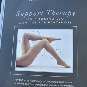 Nice Touch Support Therapie straffende Beinkontrolle Top Strumpfhose NUDE Größe C - Bild 1 von 3