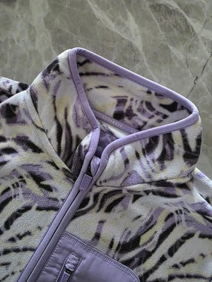 M&S GOODMOVE Thermal Printed Funnel Neck Fleece Jacket ~ Size 18 - Image 1 of 4