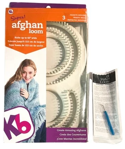 Kb Super Afghan Loom Knitting Tool KB8000 S Shape Max Knits Up To Width 60" W - Picture 1 of 6