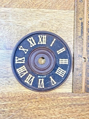 Old Cuckoo Clock  Dial Pan (3 1/8 Inches Dia.) - Vintage Clock Parts  KD3344 - Image 1 of 2