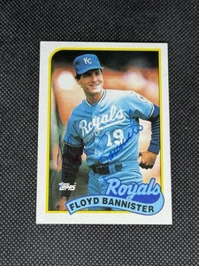 Floyd Bannister Kansas City Royals 1989 Topps signierte Autogrammkarte #638 ~ Echtheitszertifikat - Bild 1 von 3