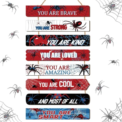 Araña Decoración Habitación Niños Dormitorio Pared Decoración Arañas Inspiradoras You Are Brave Wa Foto 1 de 4