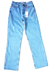 Jeans Urban Outfitters BDG Pax High Waist Straight leg Light Blue 27W 32L Ladies - Picture 1 of 10