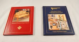 Menge 2 Holzbearbeitungsbücher Hinterhofprojekte Holzarbeiter Journal Shop Home S3G50 - Bild 1 von 1