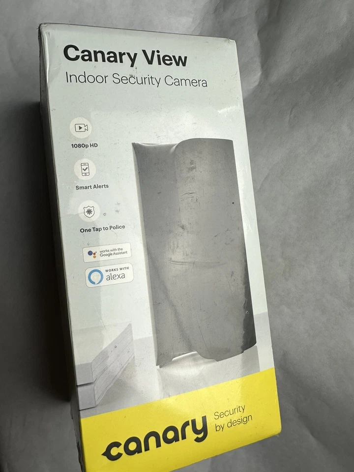 Canary View Indoor Security Camera 1080P HD Black (WiFi) - New - Image 1 of 4