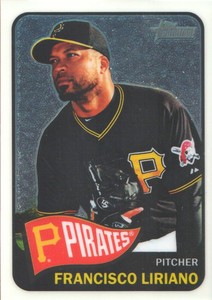 2014 Topps Heritage Baseball Chrome #THC-73 Francisco Liriano /999