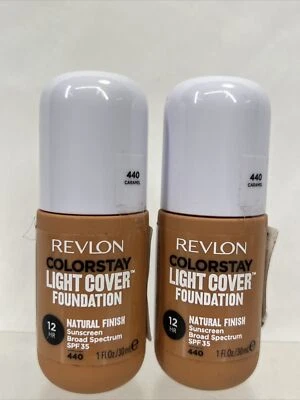 (2) Revlon 440 Caramel ColorStay Light Cover Liquid Foundation 1ozCOMBINE SHIP - Image 1 of 3