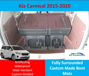 Fits Kia Carnival 2015-2020 Custom Made Trunk Boot Mats Liner Cargo Mat Cover - Picture 1 of 13