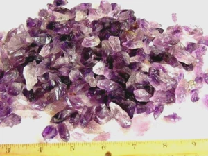 Amethyst Kristall Punkte Uruguay kleiner 1/4-1 1/2" Schmuck Klasse 1/8 Pfund Posten  - Bild 1 von 4