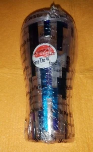 2017 Royal Caribbean Cruise Line RCCL Coca Cola Cup Tumbler Save The Waves Blue - Picture 1 of 6