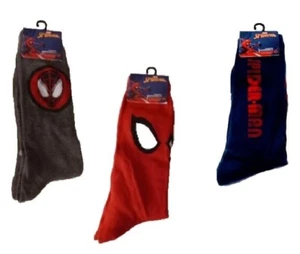 3 PAIR SPIDER-MAN MEN'S CREW SOCKS ( Fits Size 6 to 12 ) # 2 - Picture 1 of 1