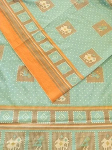 Patola Saree Sari Tissu Vintage Matériau Tissé À La Main Pour La Couture PTS1048 - Picture 1 of 9