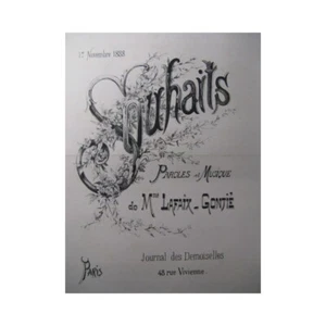LAFAIX-GONTIÉ C. Souhaits Maternels Chant Piano 1888 - Imagen 1 de 3