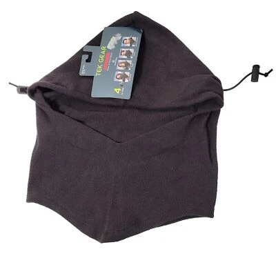 Tek Gear Men's 4-In-1 Hood, Neck Warmer  Gaiter Hood One Size  Black - Image 1 of 4