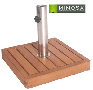 20kg Hardwood Stainless Steel Design Market Patio Umbrella Base Adjustable Stand - Picture 1 of 3