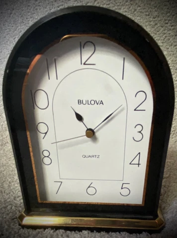 Bulova Clock-Desk Top-Fast Shipping! Cover