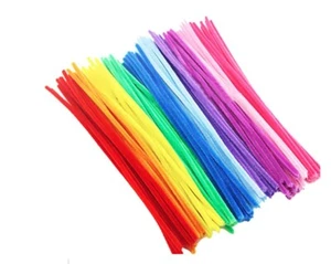 500 Pipe Cleaners Chenille Stems Pipe Cleaner Craft sticks Asst Colours Art 30cm - Picture 1 of 6