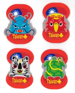 JUEGO DE PARCHES WOGGLE CONTINGENTES 2023 EXPLORADORES EXPLORADORES DE CHINA (TAIWÁN) - Imagen 1 de 2
