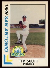1989 Best Cards San Antonio Missions TIM SCOTT RC DODGERS HANFORD CA