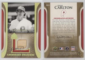 2004 SP Legendary Cuts Legendary Swatches Steve Carlton #LSW-SC HOF
